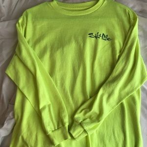 Neon Yellow Salt Life Youth Shirt